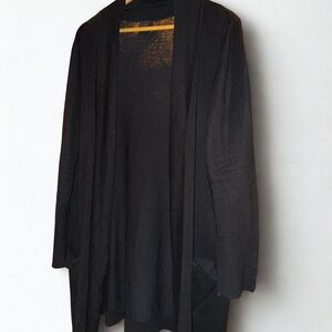 Women’s Black Open Front Cardigan Sweater